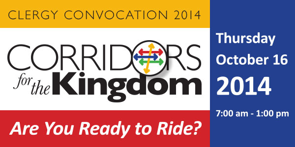 October 16 is Clergy Convocation 2014. Are you ready to ride?