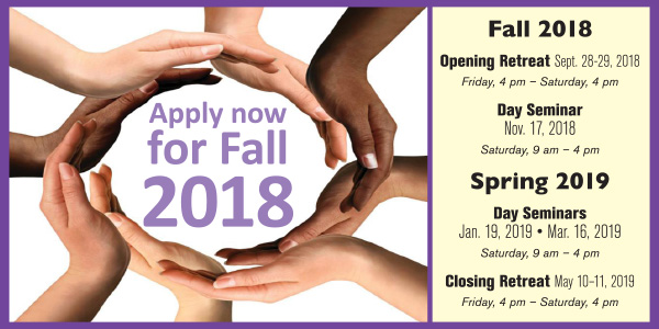 Apply now for the Fall 2018 Koinonia School.